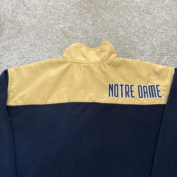 Y2K Notre Dame Full Zip Jacket Collegiate Fighting Irish Vintage Style - Picture 8 of 8